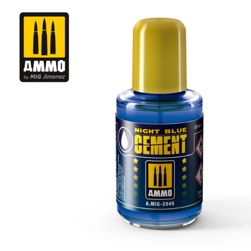 Night Blue Extra Thin Ammo Plastic Glue by Mig Jimenez 2045