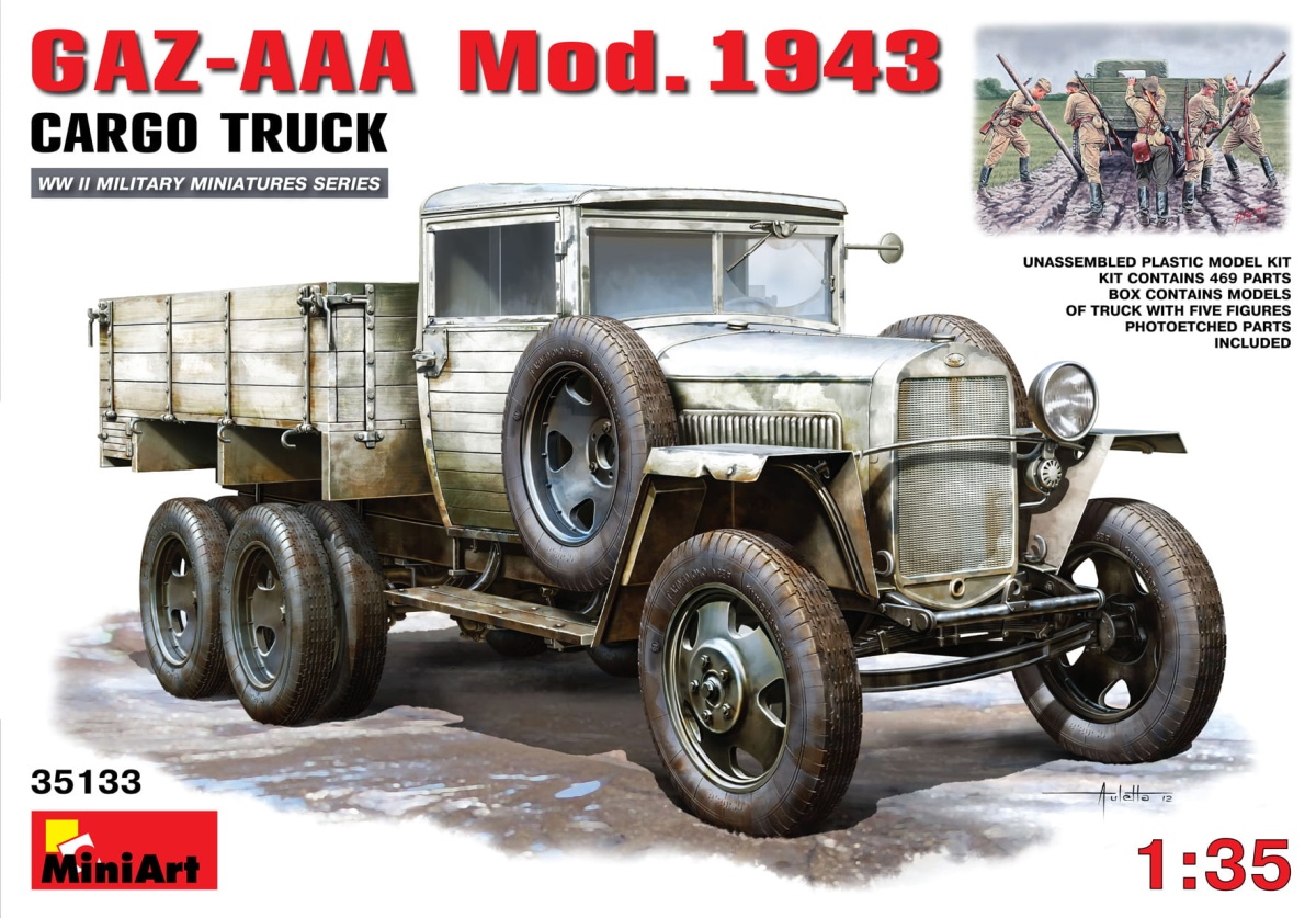 Zdjęcie główne produktu Gaz-aaa Mod. 1943. Cargo Truck 1:35 MiniArt 35133