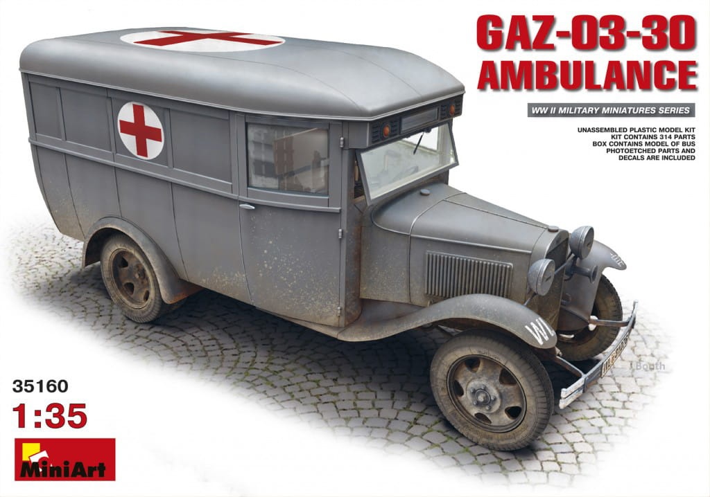 Zdjęcie główne produktu Gaz-03-30 Ambulance 1:35 MiniArt 35160