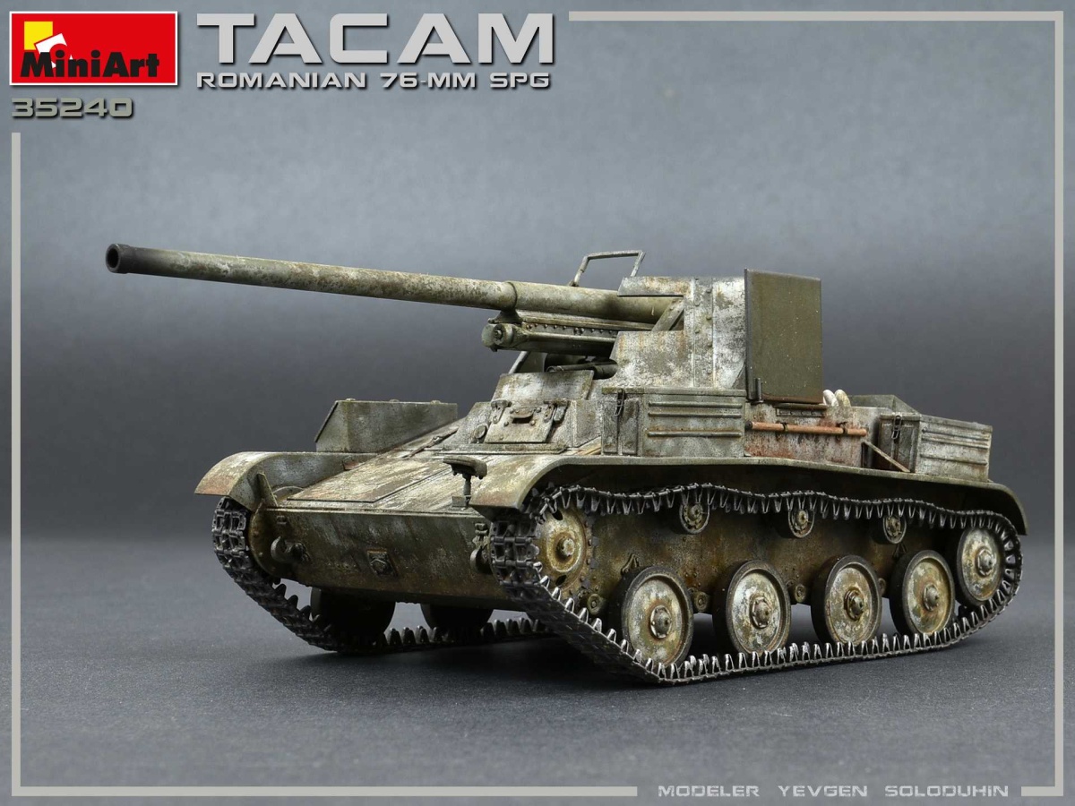 Zdjęcie dodatkowe produktu Romanian 76-mm Spg Tacam T-60 with Interior Kit 1:35 MiniArt 35240