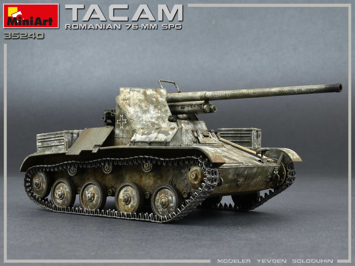 Zdjęcie dodatkowe produktu Romanian 76-mm Spg Tacam T-60 with Interior Kit 1:35 MiniArt 35240