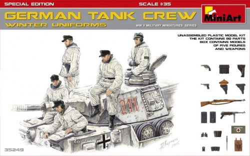 German Tank Crew (winter Uniforms) Special Edition 1:35 MiniArt 35249