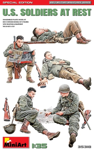 US Soldiers At Rest. Special Edition 1:35 MiniArt 35318
