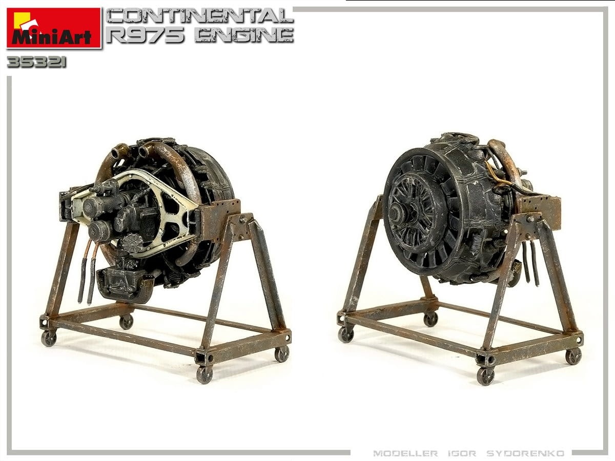 Zdjęcie dodatkowe produktu Continental R975 Engine 1:35 MiniArt 35321