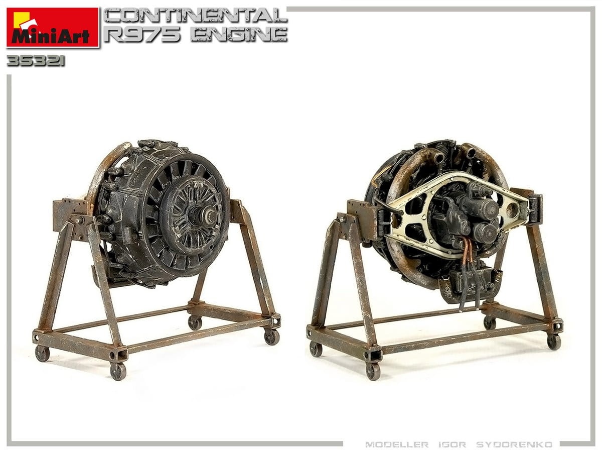 Zdjęcie dodatkowe produktu Continental R975 Engine 1:35 MiniArt 35321