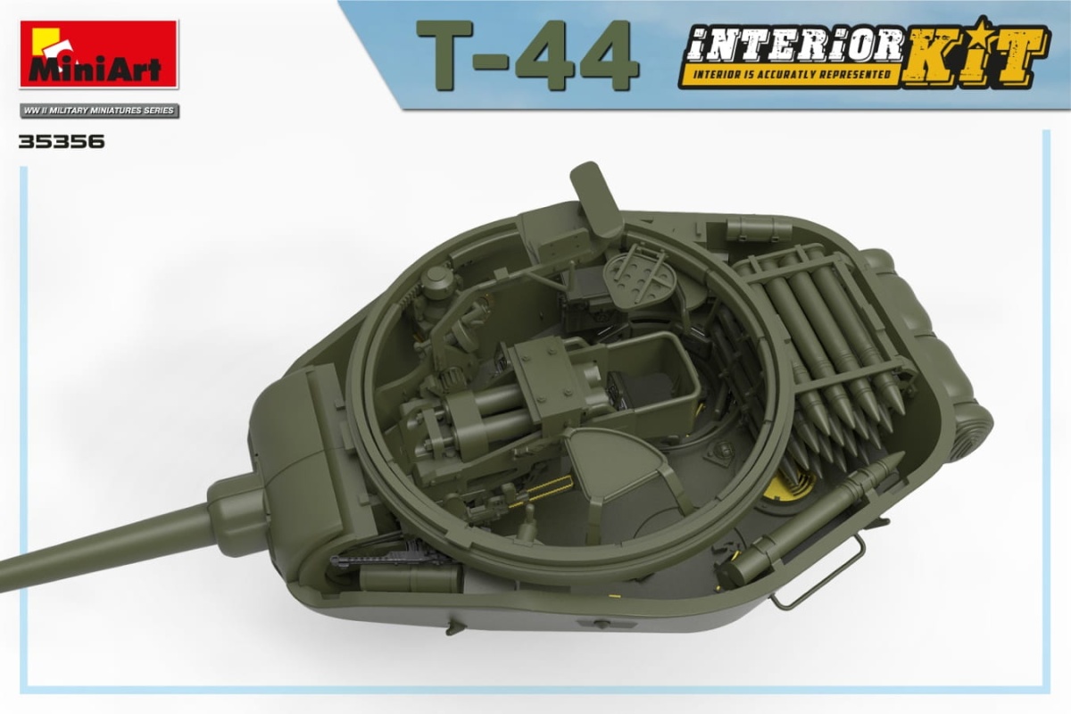 Zdjęcie dodatkowe produktu T-44 with Interior Kit 1:35 MiniArt 35356