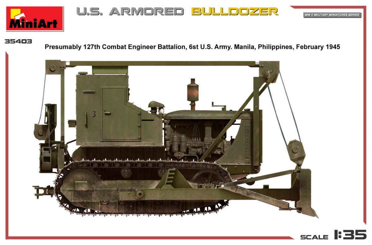 Zdjęcie dodatkowe produktu US Armored Bulldozer 1:35 MiniArt 35403