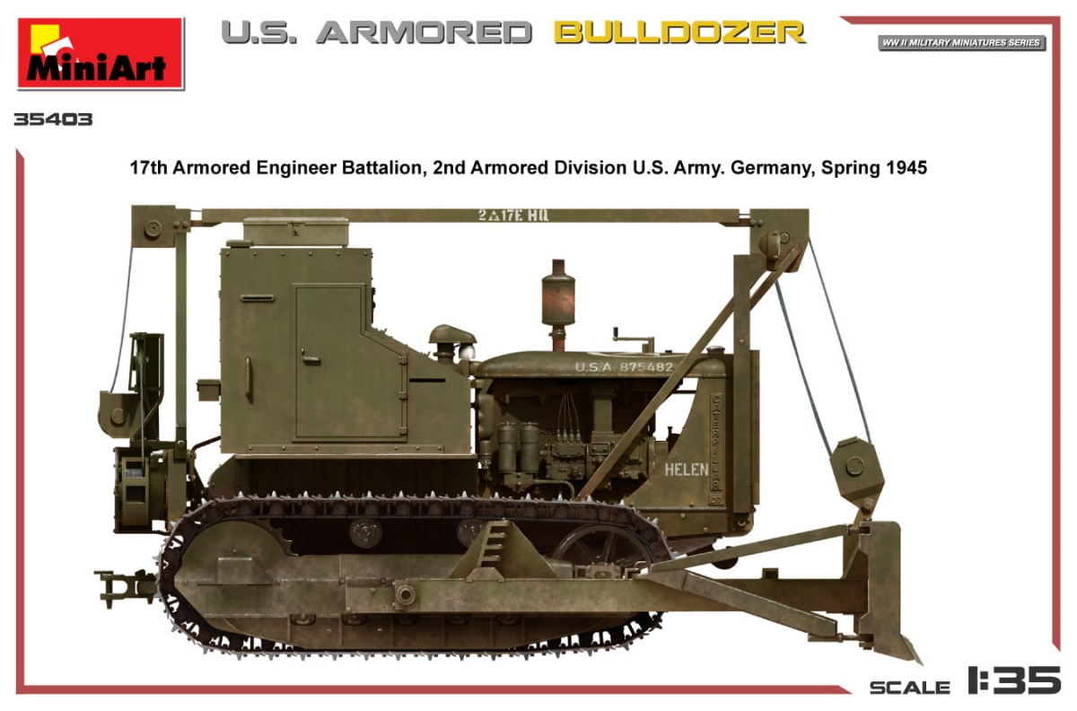 Zdjęcie dodatkowe produktu US Armored Bulldozer 1:35 MiniArt 35403