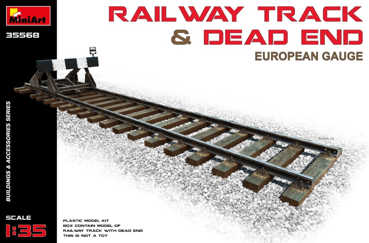Zdjęcie główne produktu Railway Track W/ Dead End. European Gauge 1:35 MiniArt 35568