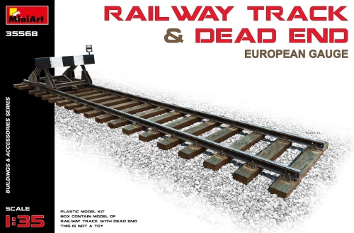 Railway Track W/ Dead End. European Gauge 1:35 MiniArt 35568