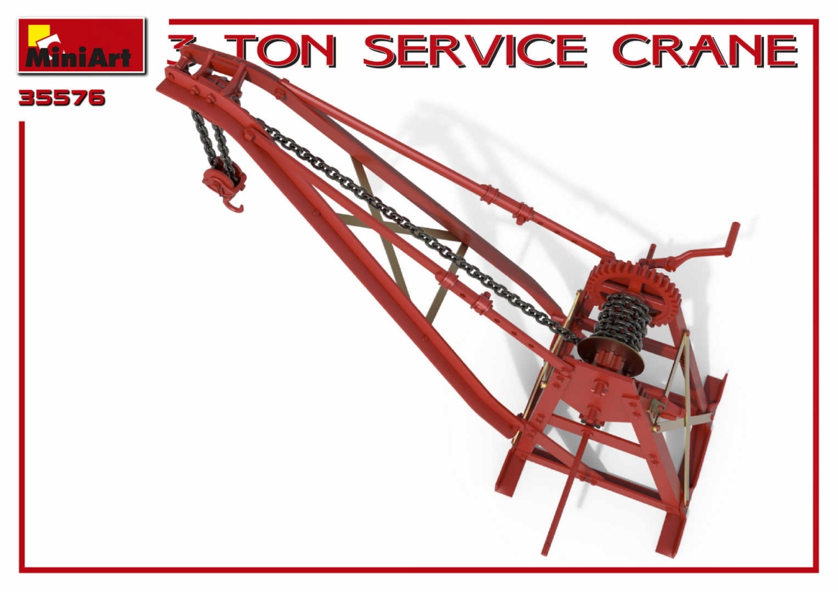 Zdjęcie dodatkowe produktu 3 Ton Service Crane 1:35 MiniArt 35576