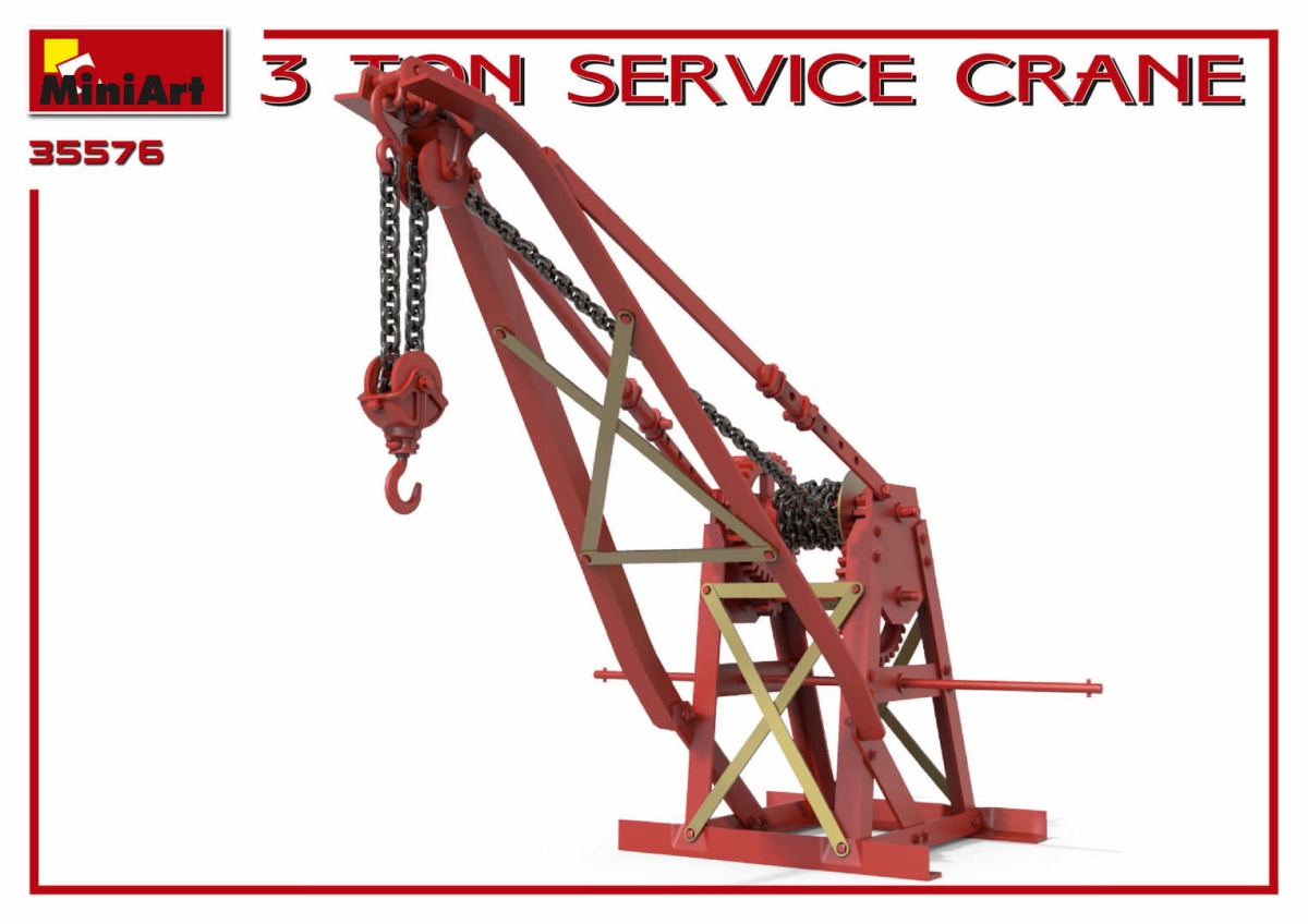 Zdjęcie dodatkowe produktu 3 Ton Service Crane 1:35 MiniArt 35576
