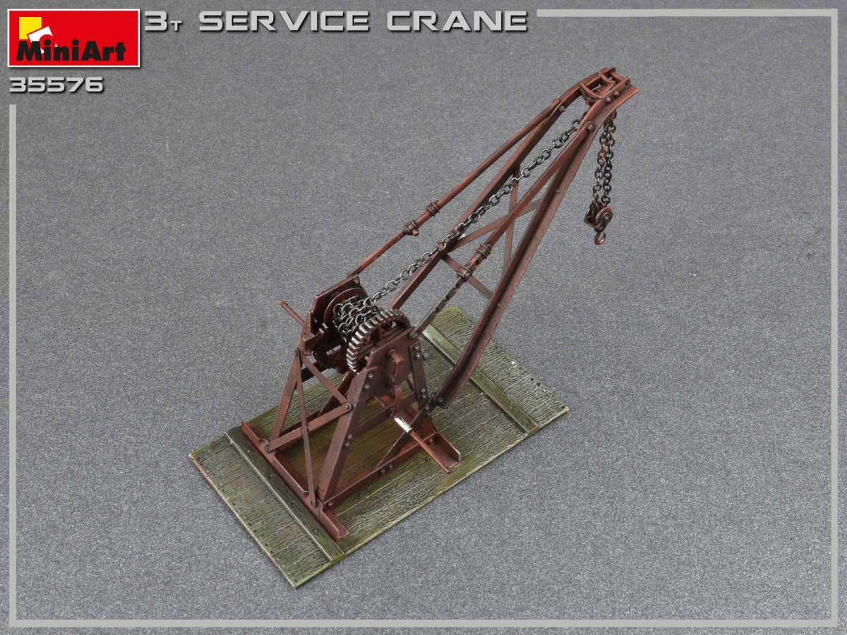 Zdjęcie dodatkowe produktu 3 Ton Service Crane 1:35 MiniArt 35576