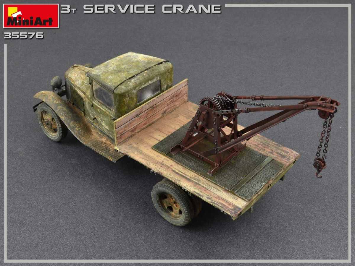 Zdjęcie dodatkowe produktu 3 Ton Service Crane 1:35 MiniArt 35576
