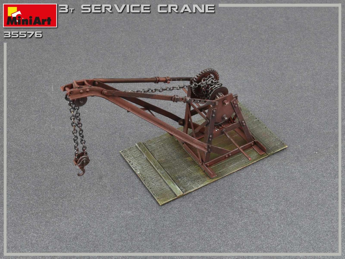 Zdjęcie dodatkowe produktu 3 Ton Service Crane 1:35 MiniArt 35576