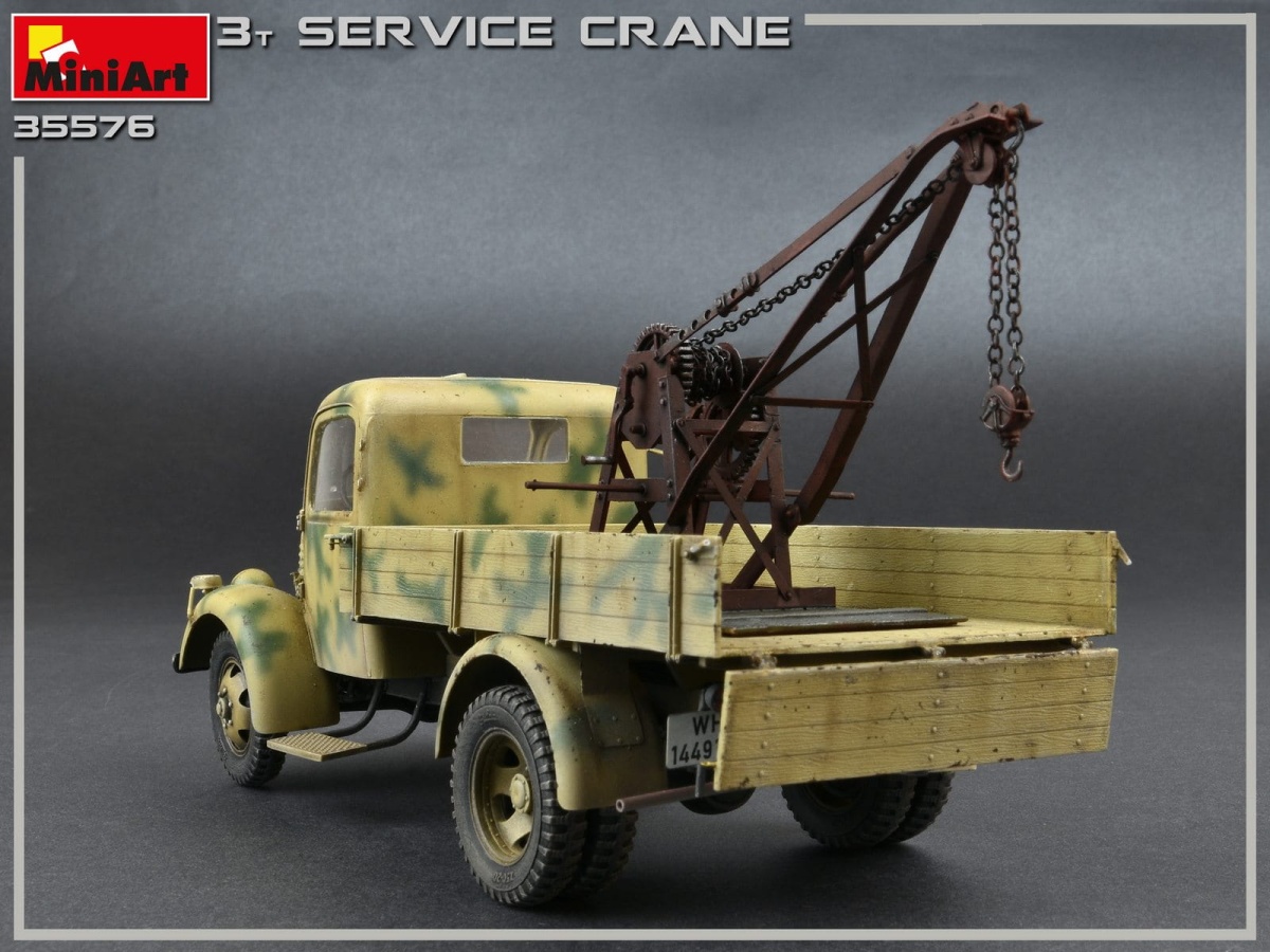 Zdjęcie dodatkowe produktu 3 Ton Service Crane 1:35 MiniArt 35576
