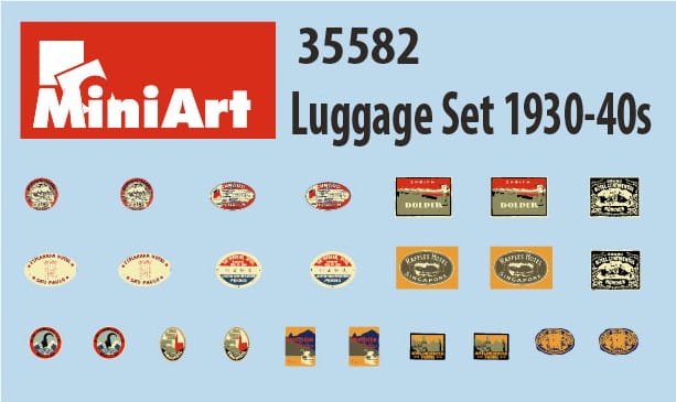 Zdjęcie dodatkowe produktu Luggage Set 1930-40s 1:35 MiniArt 35582