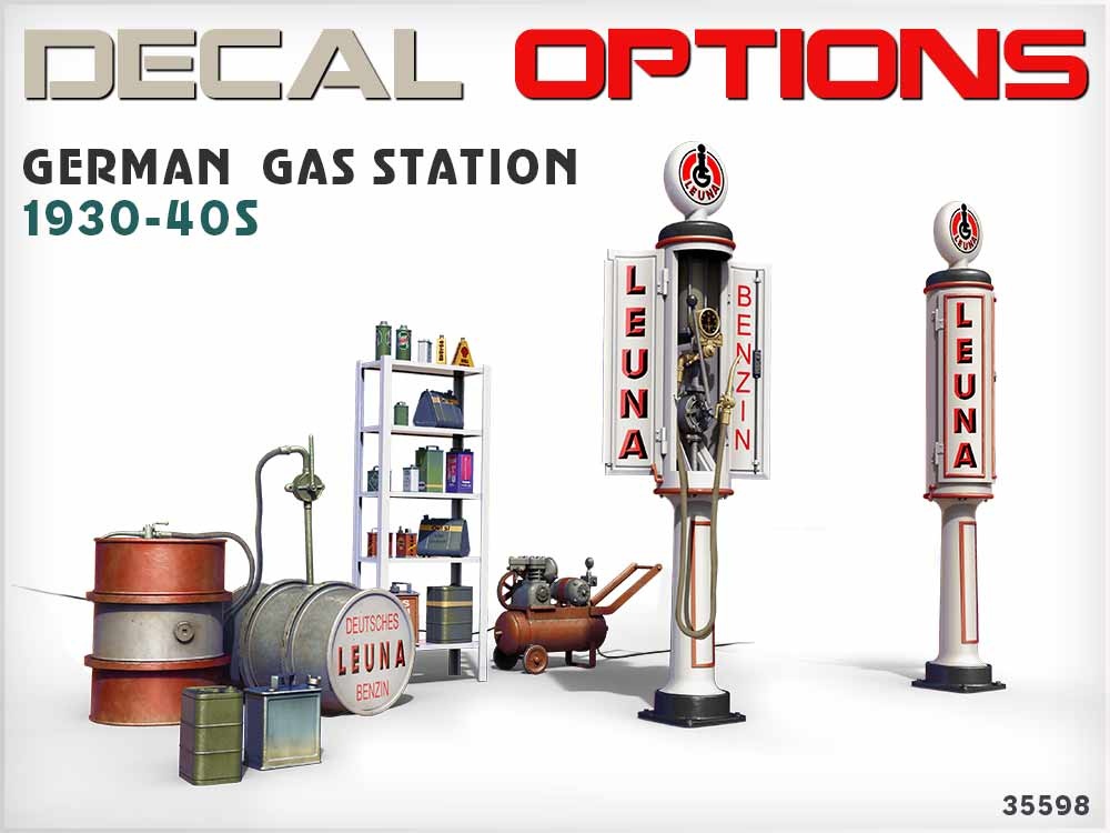 Zdjęcie dodatkowe produktu German Gas Station 1930-40s 1:35 MiniArt 35598