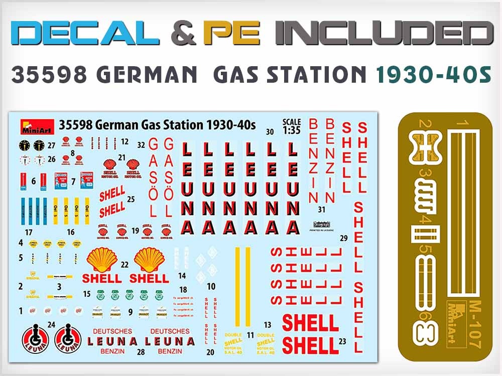 Zdjęcie dodatkowe produktu German Gas Station 1930-40s 1:35 MiniArt 35598