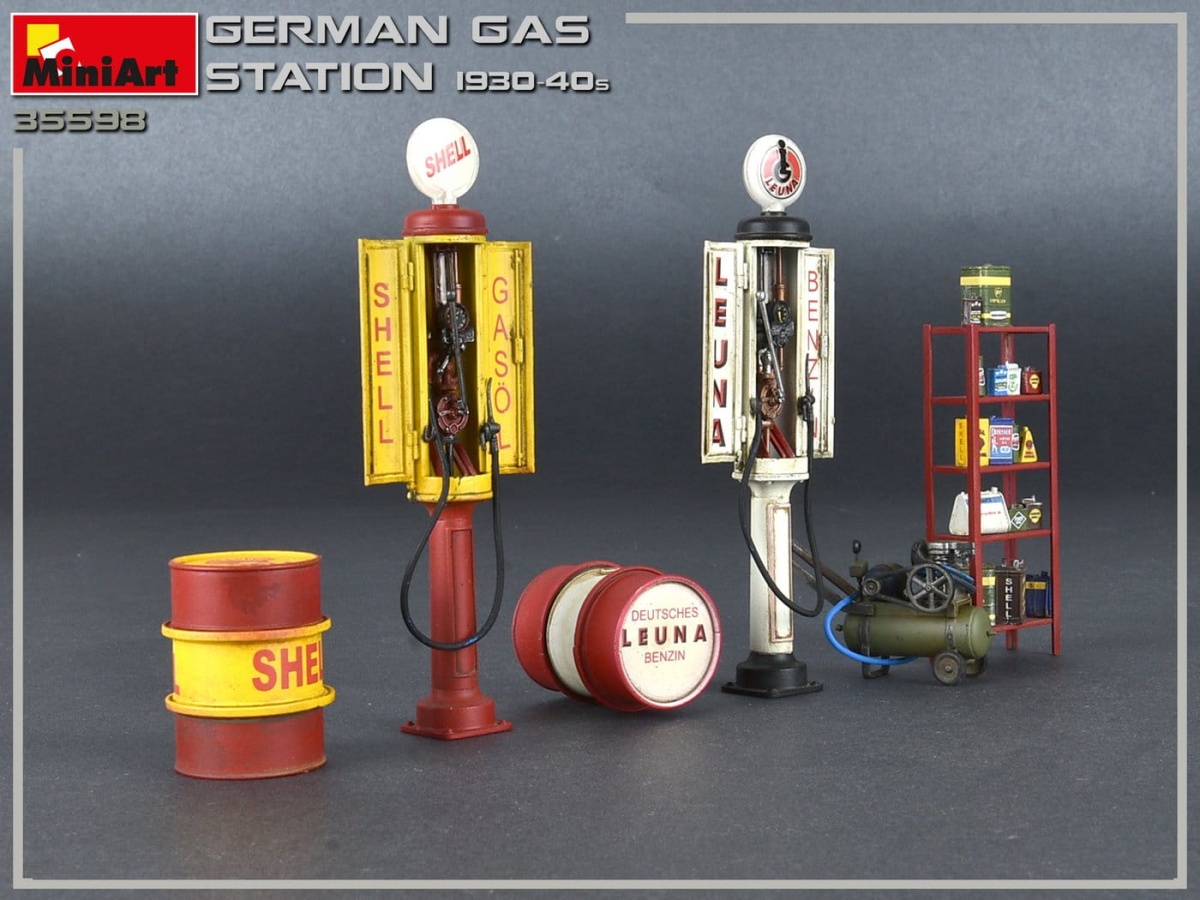 Zdjęcie dodatkowe produktu German Gas Station 1930-40s 1:35 MiniArt 35598