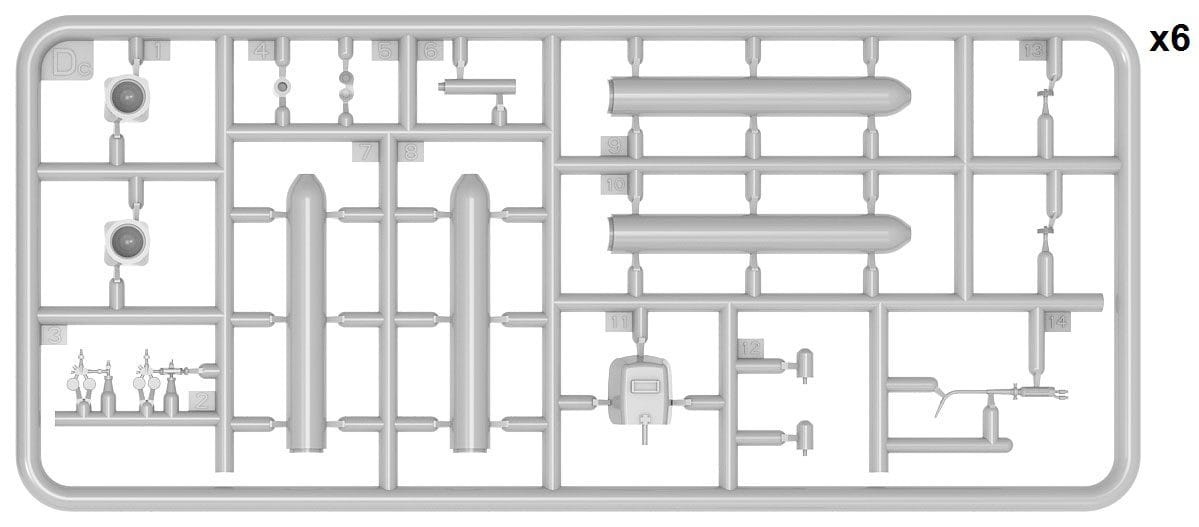 Zdjęcie dodatkowe produktu High Pressure Cylinders W/welding Equipment 1:35 MiniArt 35618