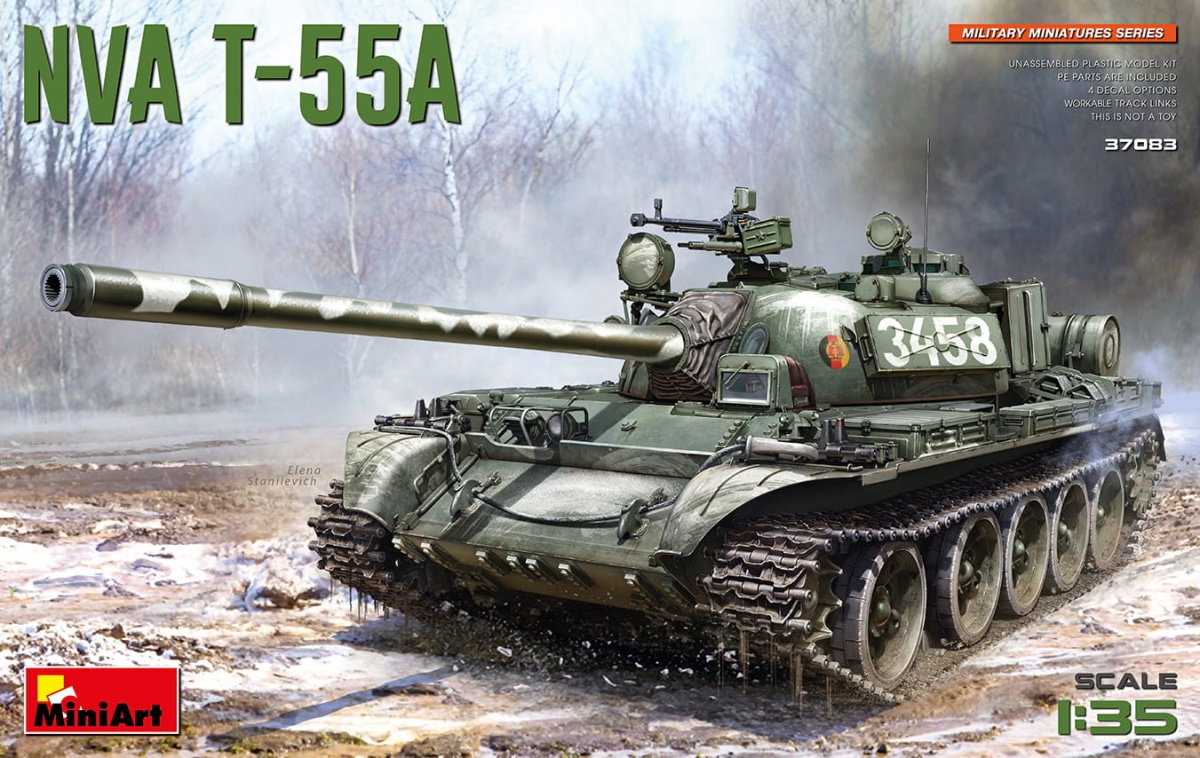 Zdjęcie główne produktu NVA T-55A 1:35 MiniArt 37083