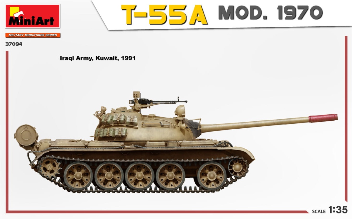 Zdjęcie dodatkowe produktu T-55A Mod. 1970 with Interior Kit 1:35 MiniArt 37094