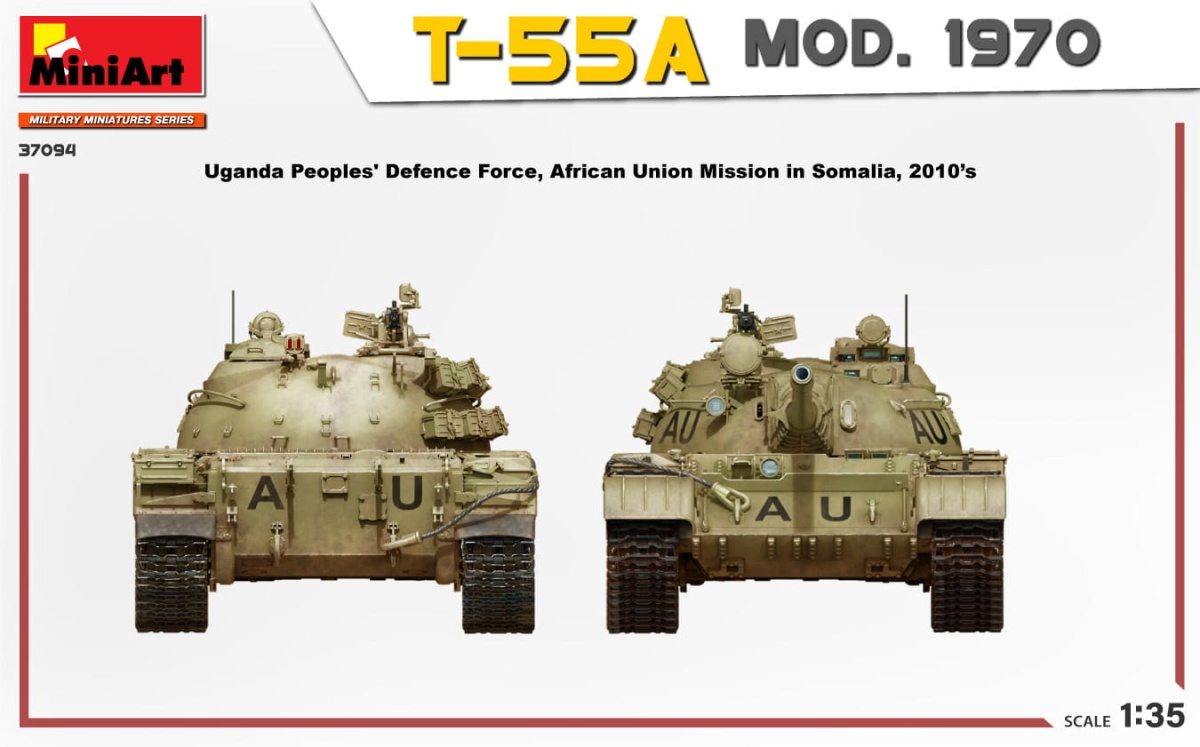 Zdjęcie dodatkowe produktu T-55A Mod. 1970 with Interior Kit 1:35 MiniArt 37094