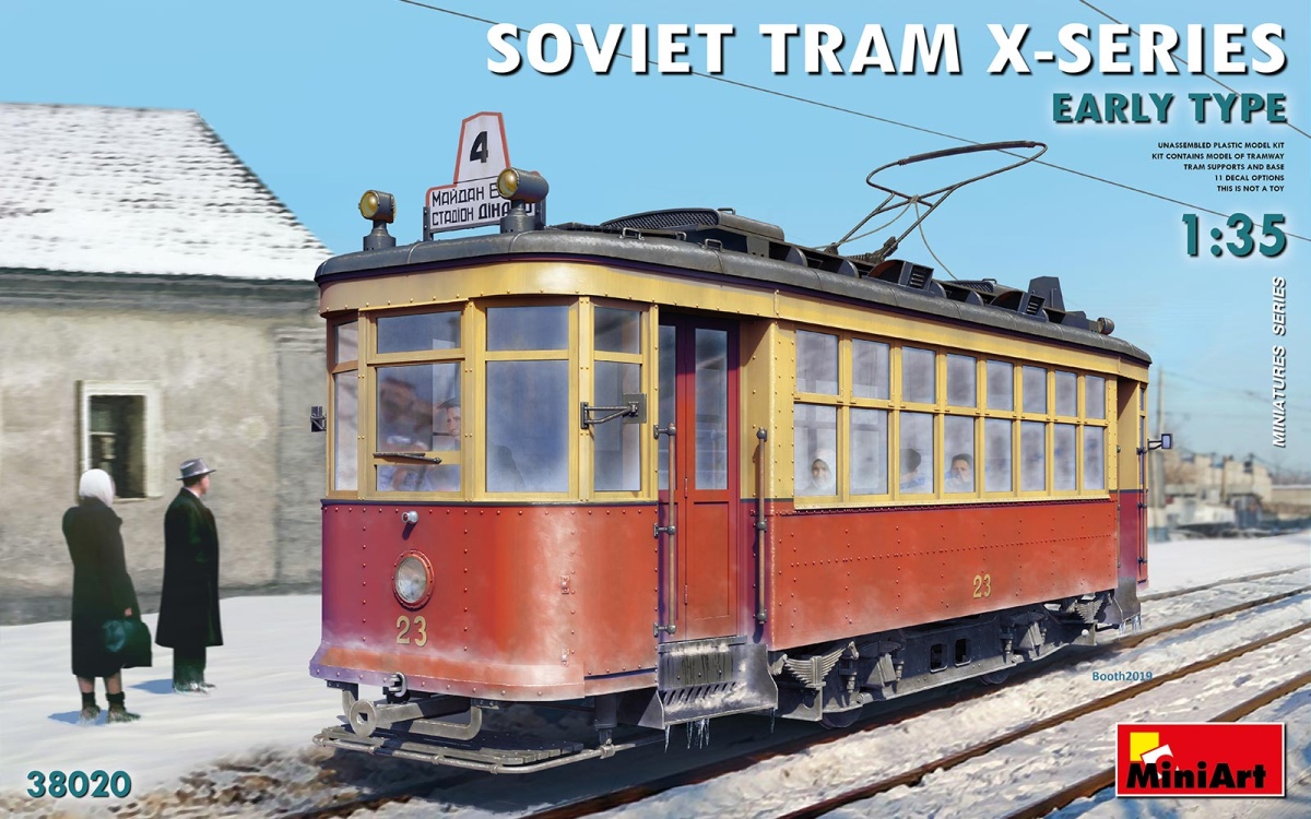 Zdjęcie główne produktu Soviet Tram X-series. Early Type 1:35 MiniArt 38020