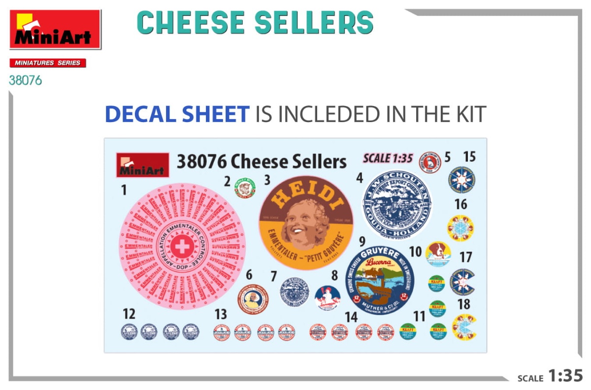 Zdjęcie dodatkowe produktu Cheese Sellers 1:35 MiniArt 38076