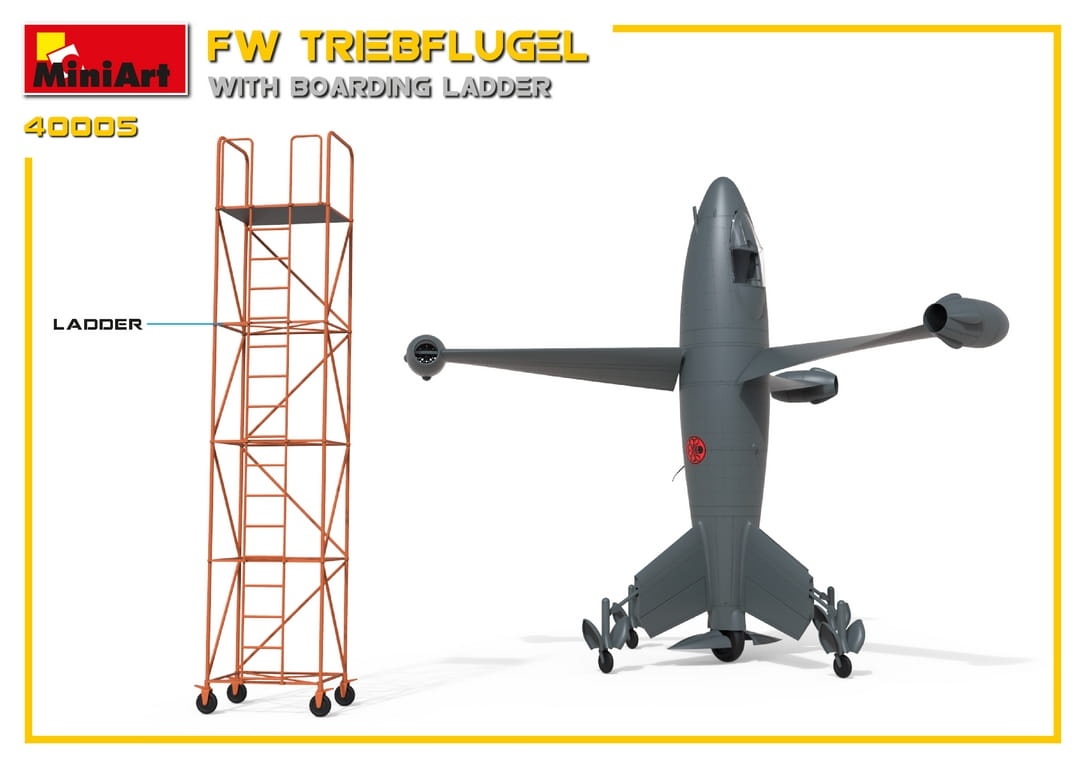 Zdjęcie dodatkowe produktu Fw Triebflugel With Boarding Ladder 1:35 MiniArt 40005