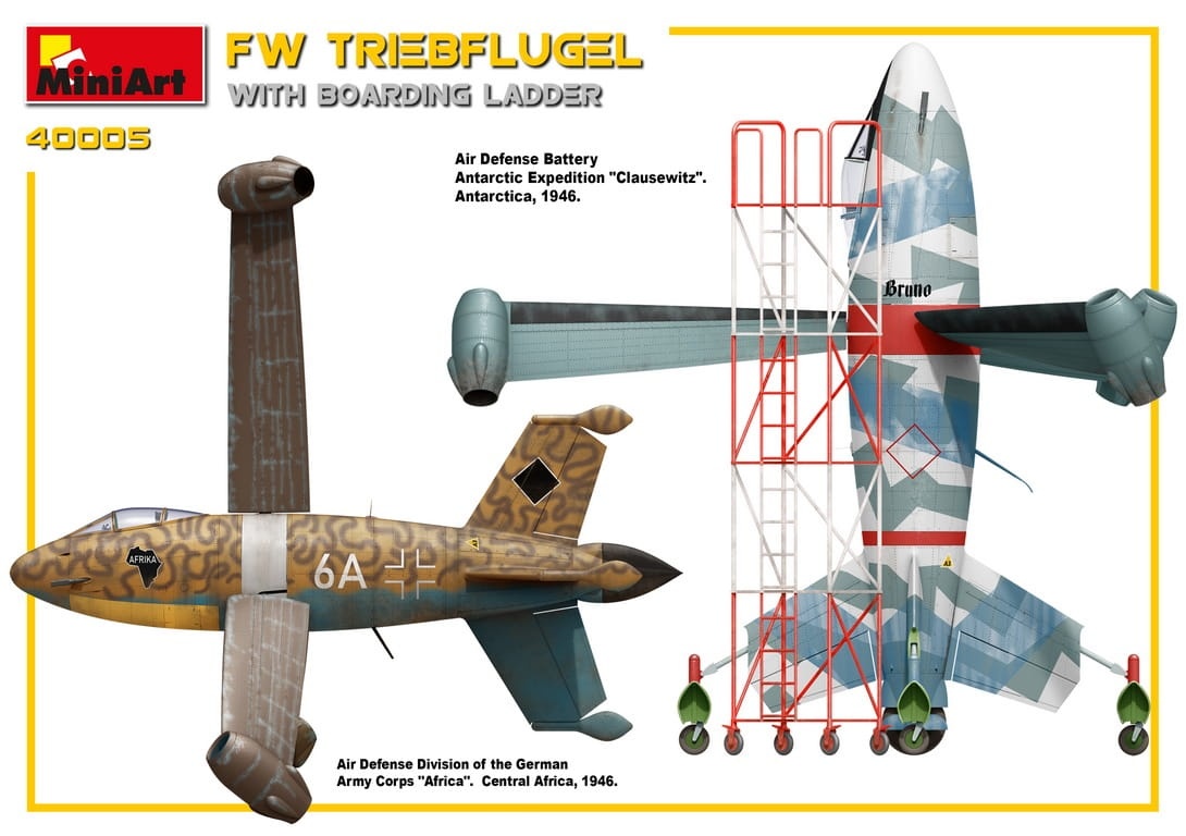 Zdjęcie dodatkowe produktu Fw Triebflugel With Boarding Ladder 1:35 MiniArt 40005