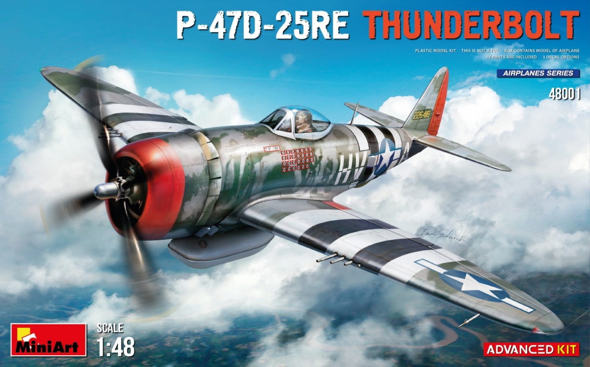 Zdjęcie główne produktu P-47d-25re Thunderbolt. Advanced Kit 1:48 MiniArt 48001