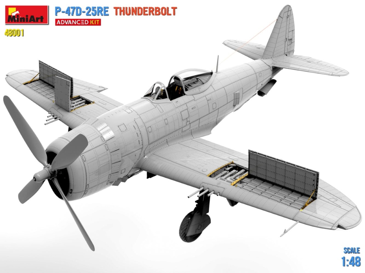 Zdjęcie dodatkowe produktu P-47d-25re Thunderbolt. Advanced Kit 1:48 MiniArt 48001