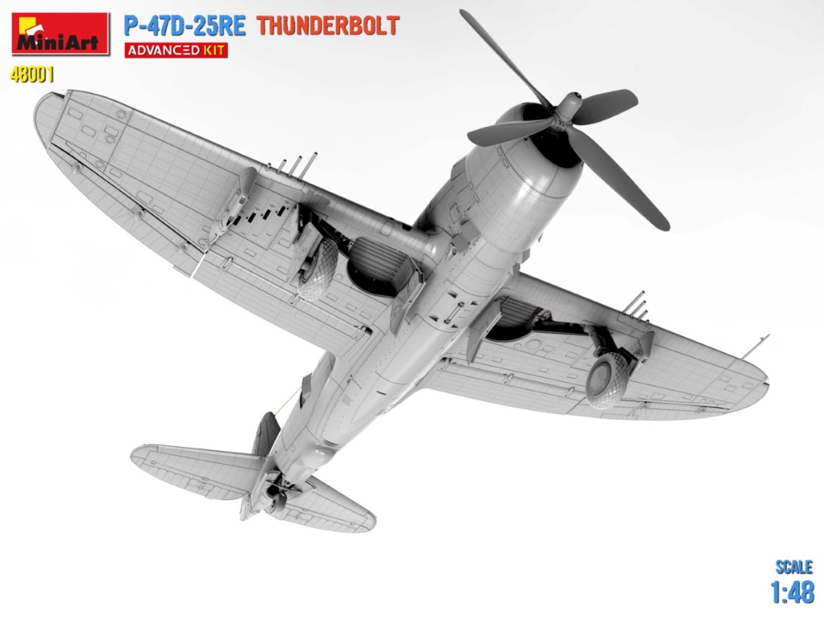 Zdjęcie dodatkowe produktu P-47d-25re Thunderbolt. Advanced Kit 1:48 MiniArt 48001