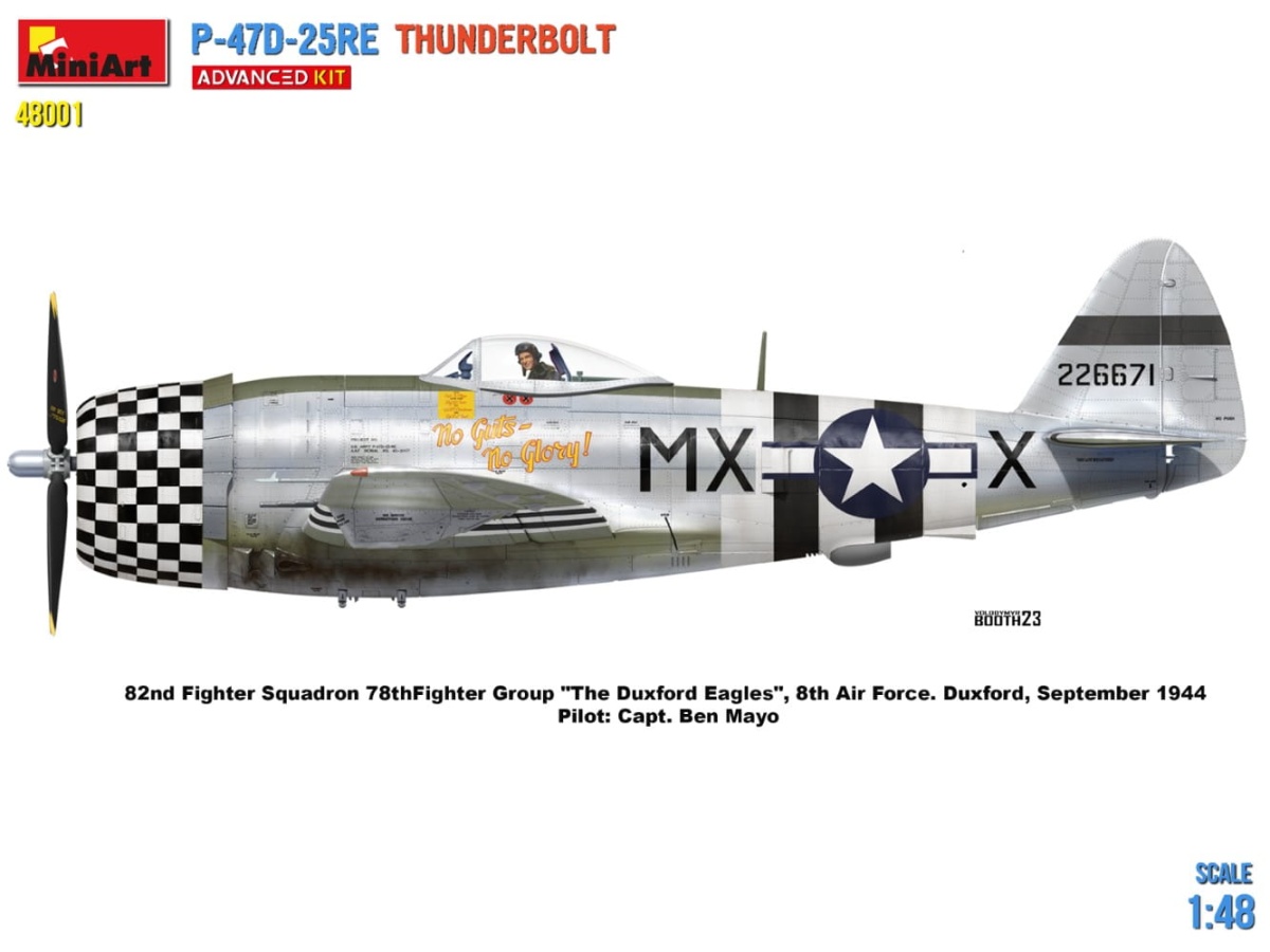 Zdjęcie dodatkowe produktu P-47d-25re Thunderbolt. Advanced Kit 1:48 MiniArt 48001