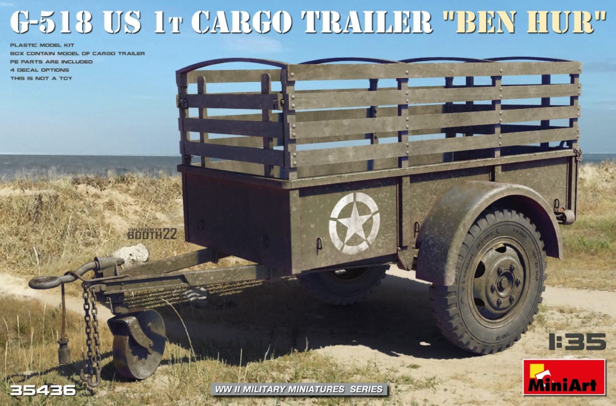 Zdjęcie główne produktu G-518 US 1T Cargo Trailer Ben Hur 1:35 MiniArt 35436