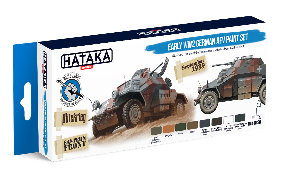 Zdjęcie główne produktu Hataka BS88 Early WW2 German AFV paint set 17ml