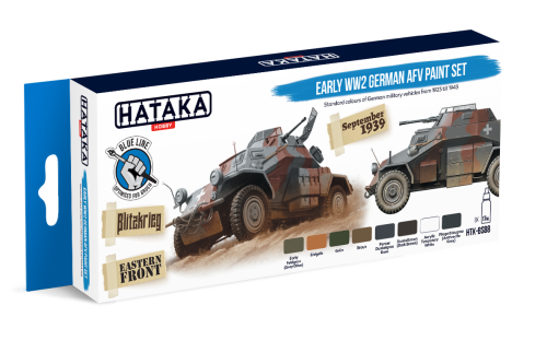 Hataka BS88 Early WW2 German AFV paint set 17ml