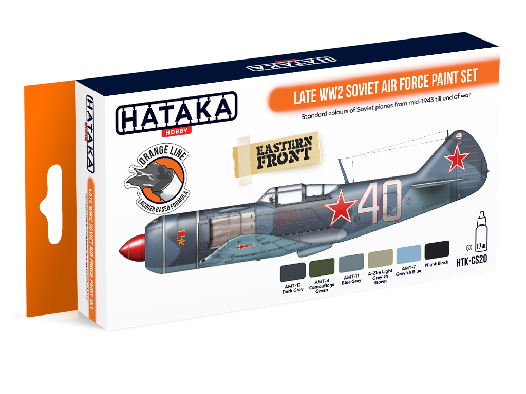 Zdjęcie główne produktu Hataka CS20 Late WW2 Soviet Air Force paint set 17ml