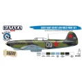 Zdjęcie dodatkowe produktu Hataka BS33 Early WW2 Soviet Air Force Paint Set 17ml