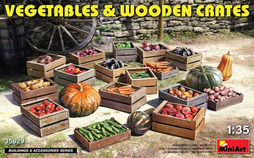 Vegetables and Wooden Crates 1:35 MiniArt 35629