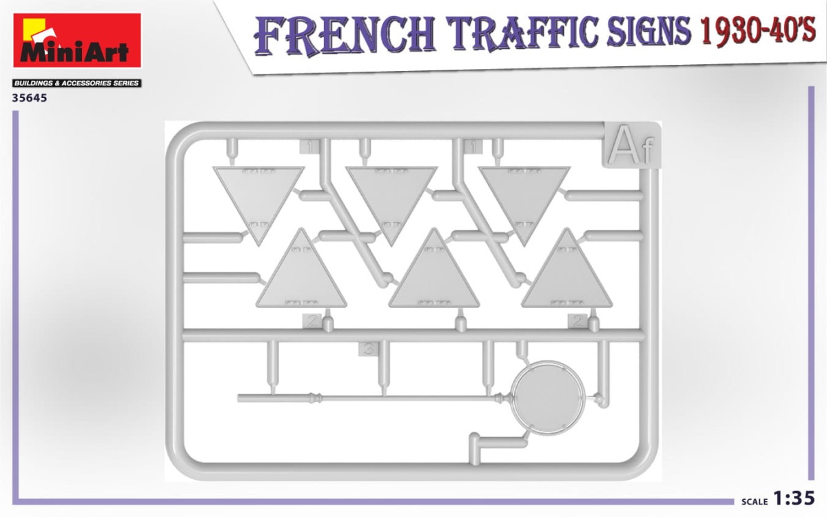Zdjęcie dodatkowe produktu French Traffic Signs 1930-40s 1:35 MiniArt 35645