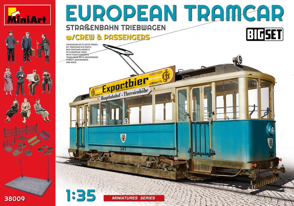 Zdjęcie główne produktu European Tramcar Strasenbahn-Triebwagen 641 1:35 MiniArt 38009