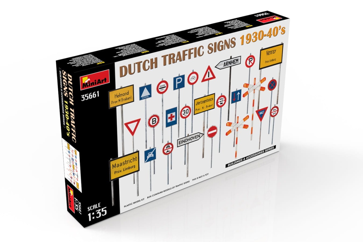 Zdjęcie dodatkowe produktu Dutch Traffic Signs 1930-40s 1:35 MiniArt 35661