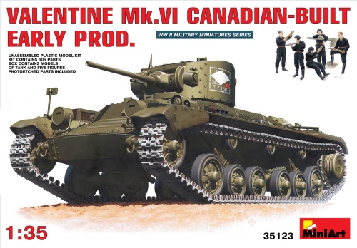 Valentine Mk. VI early production (Canadian Build) 1:35 MiniArt 35123
