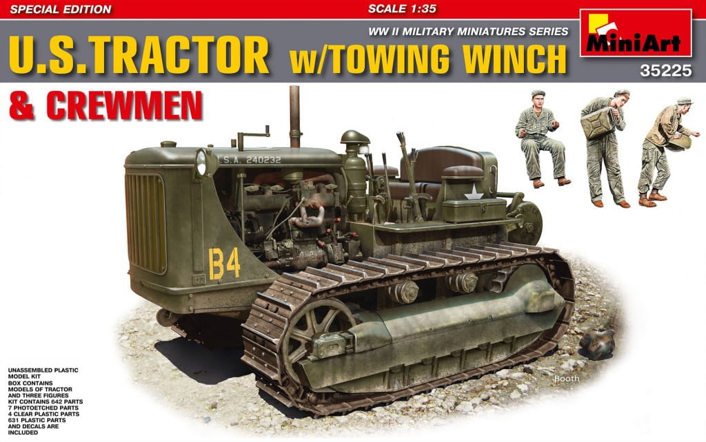 Zdjęcie główne produktu US Tractor w/Towing Winch and crew 1:35 MiniArt 35225