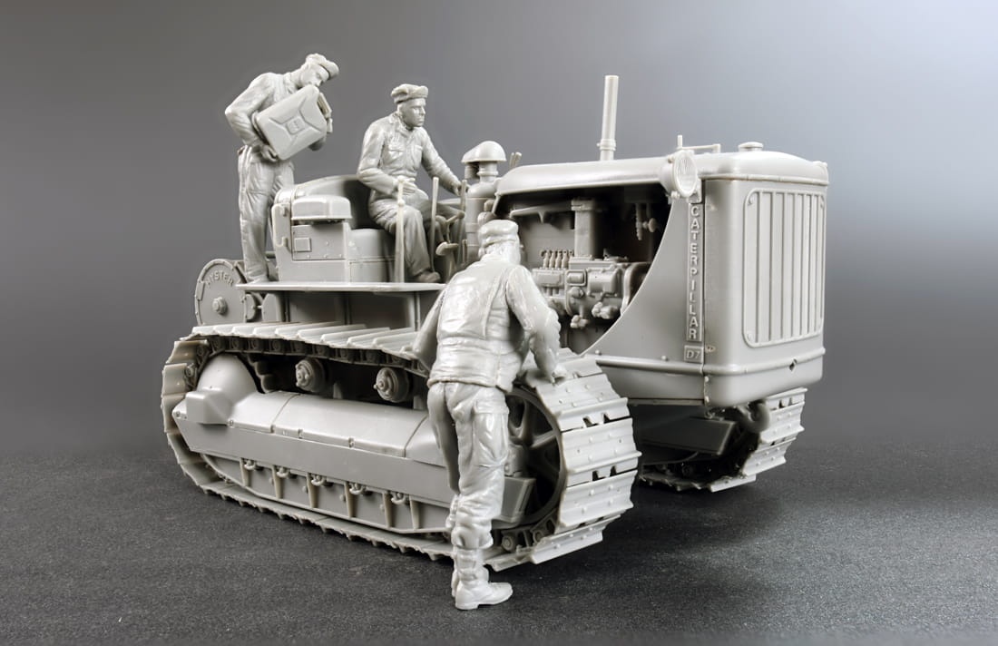 Zdjęcie dodatkowe produktu US Tractor w/Towing Winch and crew 1:35 MiniArt 35225