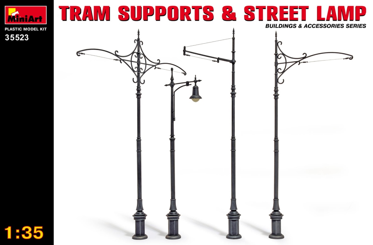 Zdjęcie główne produktu Tram Supports and Street Lamp 1:35 MiniArt 35523