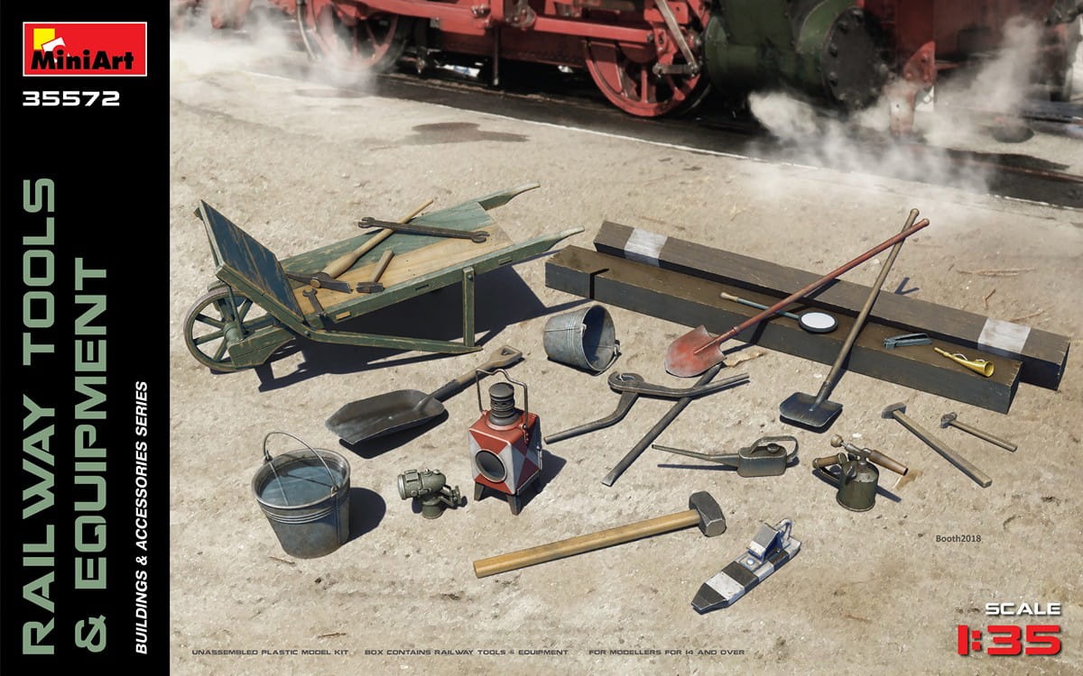 Zdjęcie główne produktu Railway Tools and Equipment 1:35 MiniArt 35572
